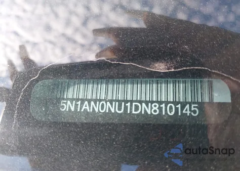 2013 Nissan Xterra S z USA, uszkodzony, nr VIN 5N1AN0NU1DN810145